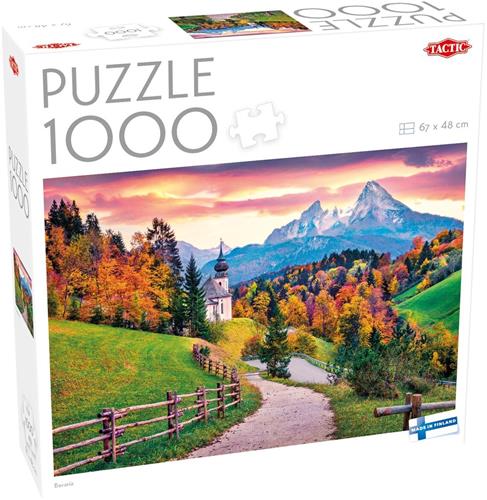 Tactic Bavaria  Puzzel  1000 stukjes  Beiers Alpenlandschap  Duitsland  Hoogwaardige Scandinavische Kwaliteit