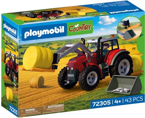 Playmobil Country Grote Tractor met Hooibalen - 72305