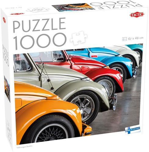 Tactic Volkswagen Beetles  Puzzel  1000 stukjes  Klassieke Kever Autos  Iconische Vintage Volkswagens  Hoogwaardige Scandinavische Kwaliteit