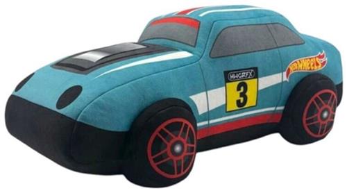 Hot Wheels Auto Turquoise Pluche Knuffel 30 cm - Speelgoed Knuffels voor Kinderen Jongens Meisjes - Hot-Wheels Plush Toy