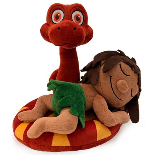 Mowgli & Kaa - The Jungle Book Pluche Knuffel 30 cm - Speelgoed Disney Knuffels voor Kinderen Jongens Meisjes - Jungle Boek