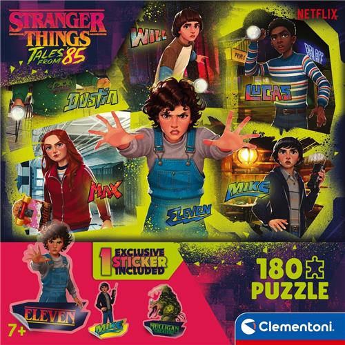 Clementoni - Puzzel - 180 Stukjes - Stranger Things Design 2 - Kinderpuzzel - Legpuzzel - Vanaf 7 Jaar