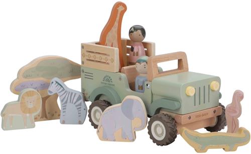 Little Dutch Safari auto met dieren FSC - Safari Friends