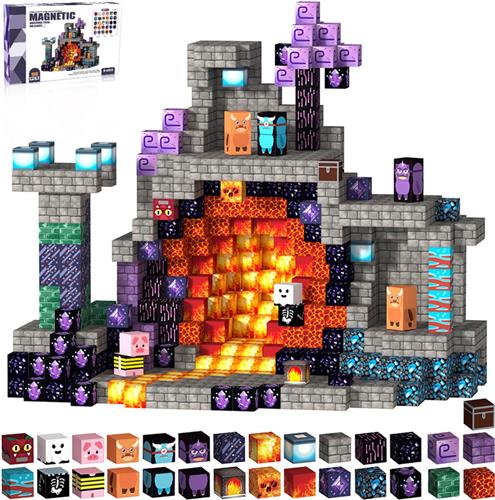 Magnetic Tiles 100 stuks - Speelgoed - Magnetische Tegels - Educatief & Constructie - Montessori - Bouwblokken - Magna Wereld - Constructiespeelgoed - Kinderen - Voor 3-12 Jaar