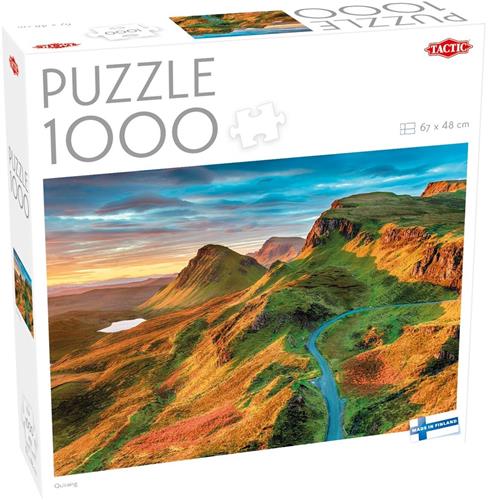 Tactic Quiraing, Schotland  Puzzel  1000 stukjes  Schots Berglandschap  Isle of Skye  Hoogwaardige Scandinavische Kwaliteit