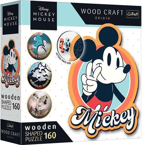 Trefl Trefl - Puzzels - 160 Houten Puzzels - Retro Mickey Mouse / Disney Mickey Mouse en Vrienden FSC Mix 70%