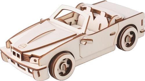 Bouwpakket 3D Puzzel BMW 740-i Cabrio- hout