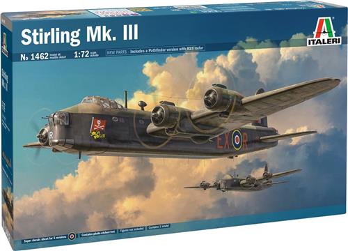 1:72 Italeri 1462 Stirling Mk. III Plane Plastic Modelbouwpakket