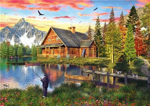 Schmidt Vissen bij het meer, 500 stukjes - Puzzel - 10+