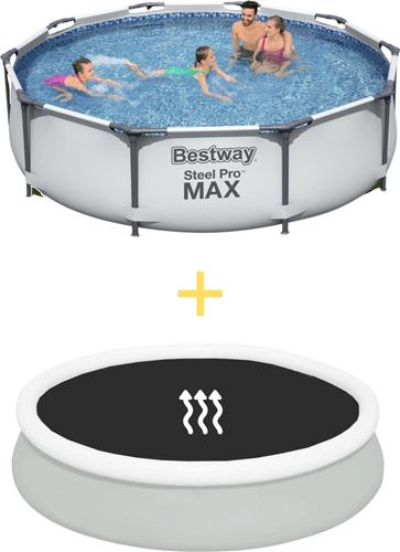 Bestway Zwembad - Steel Pro MAX - 305 x 76 cm - Inclusief Solarzeil