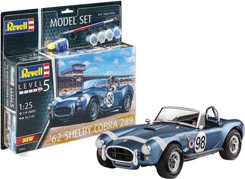 1:25 Revell 67669 62 Shelby Cobra 289 Car - Model Set Plastic Modelbouwpakket