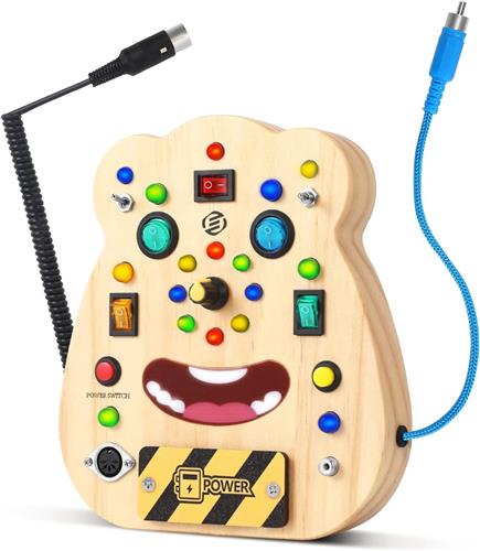 Equivera Busy Board - Montessori Speelgoed - Busy Board Montessori - Activity Board - Activiteitenbord - Motoriek Speelgoed - Educatief - Sensorisch Speelgoed