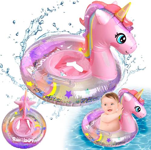 Kinderzwembad - baby zwembad - babyzwembad drijft - voor leeftijd 1-5 jaar - babyzwembadje - Zwemtrainer - baby zwemring - one maat - Roze - kinder zwembadje - zwemband - babyfloat - van Imperatoris