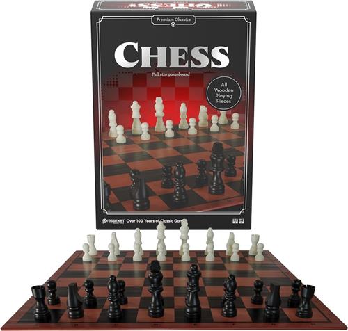 Schaakstenen - Premium Schaakspel - Houten Speelstukken - Klassiek Bordspel voor 2 Spelers vanaf 6 Jaar