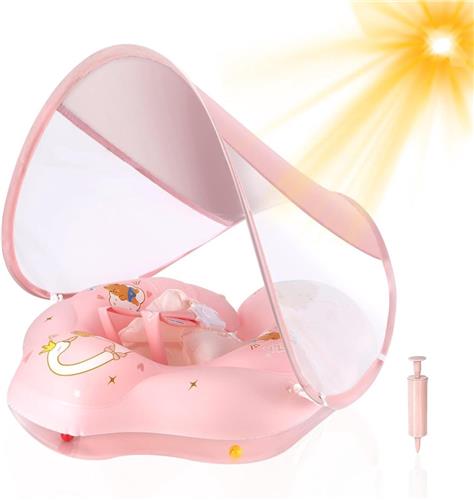 Kinderzwembad - baby zwembad - babyzwembad drijft - voor leeftijd 6-36 maanden - babyzwembadje - Zwemtrainer - baby zwemring - lichte Roze - kinder zwembadje - zwemband - babyfloat - van Imperatoris