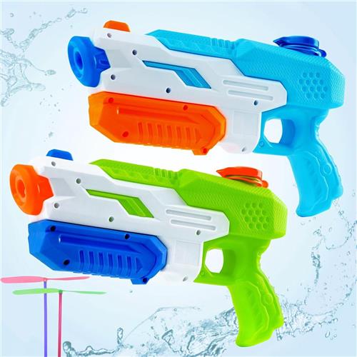 Waterpistool Kinderen - 2 Stuks - van 3-15 Jaar - Waterpistooltjes Klein - Watergeweer - Waterblaster - Watergevecht - Buitenspeelgoed - Zomerspeelgoed - Waterspeelgoed - 600 ml - Blauw/Groen - van Imperatoris