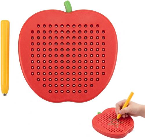 Magnetisch schrijfbord - Wit - Appelvormig - Draagbaar en Uitwisbaar - Educatief Speelbord voor Kinderen
