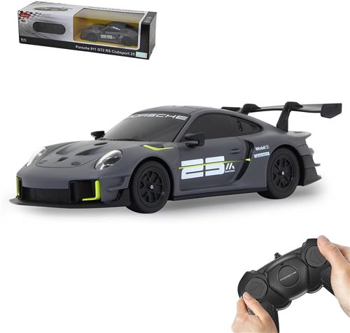 Rc drift car - Grijs - 1:24 schaal - Met 2,4 GHz afstandsbediening - Voor indoor en outdoor gebruik