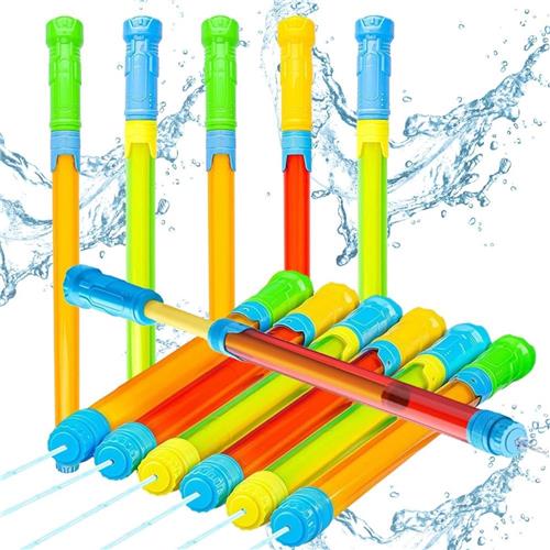 Waterpistool Kinderen - 12 Stuks - van 3-8 Jaar - Waterpistooltjes - Watergeweer - Waterblaster - Watergevecht - Buitenspeelgoed - Zomerspeelgoed - Waterspeelgoed - Rood/Groen - van Imperatoris