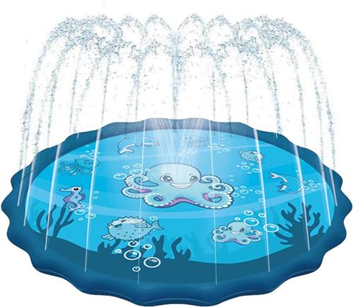 Splash Pad - Waterspeelmat baby - Watermat - Speelkleed - Opblaasbaar - 170 cm - 4 Maanden tot 4 Jaar - Waterspeelgoed baby - Waterspeelgoed voor in een zwembad - van Imperatoris