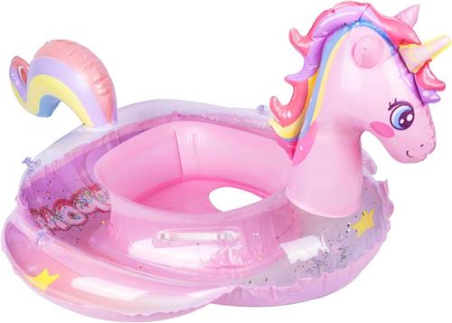 Kinderzwembad - baby zwembad - babyzwembad drijft - voor leeftijd 6-36 maanden - babyzwembadje - baby zwemring - L - roze - kinder zwembadje - zwemband - babyfloat - van Imperatoris