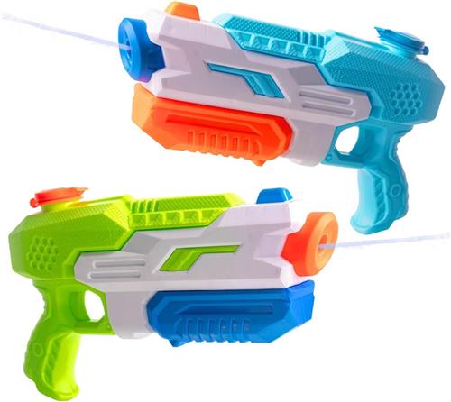Waterpistool Kinderen - 2 Stuks - van 6-50 Jaar - Waterpistooltjes Klein - Watergeweer - Waterblaster - Watergevecht - Buitenspeelgoed - Zomerspeelgoed - Waterspeelgoed - 530 ml - Veelkleurig - van Imperatoris