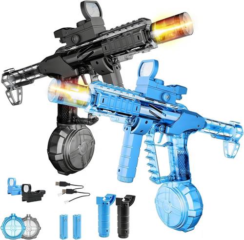 Waterpistool Elektrisch Kinderen - 2 Stuks - van 0-2 Jaar - Waterpistooltjes Klein - Watergeweer - Waterblaster - Watergevecht - Buitenspeelgoed - Zomerspeelgoed - Waterspeelgoed - Zwart/Blauw - van Imperatoris
