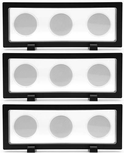 Muntenverzamelmap - Zwart - 23 x 9 cm - 3D Zwevend Frame met 9 Muntcapsules - Voor Munten en Sieraden
