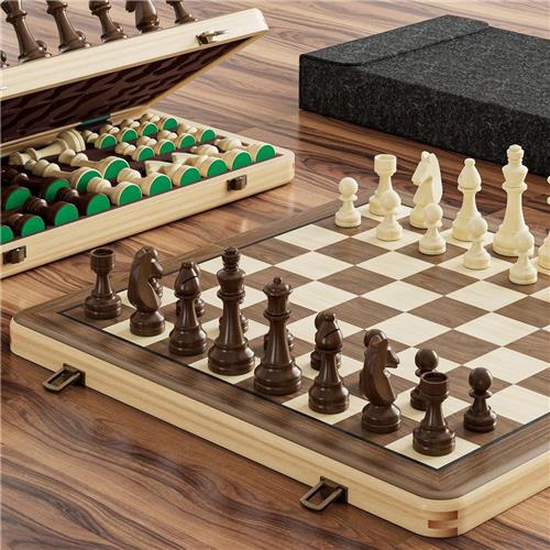 Schaakstenen - Klassiek Strategiespel - Leeftijd 14+ - Blisterverpakking - Voor Tieners en Volwassenen
