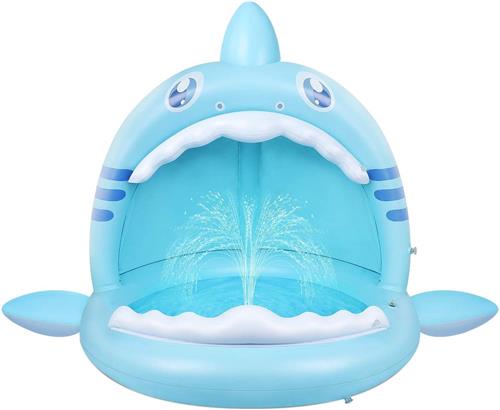 Kinderzwembad - baby zwembad - babyzwembad drijft - voor leeftijd 3 + maanden - babyzwembadje - baby zwemring - bluaw wit - kinder zwembadje - zwemband - babyfloat - van Imperatoris