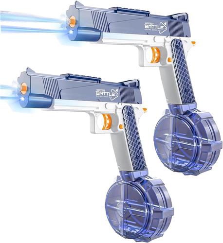 Waterpistool Elektrisch Kinderen - 2 Stuks - van 8-40 Jaar - Waterpistooltjes - Watergeweer - Waterblaster - Watergevecht - Buitenspeelgoed - Zomerspeelgoed - Waterspeelgoed - 500 ml - Blauw - van Imperatoris