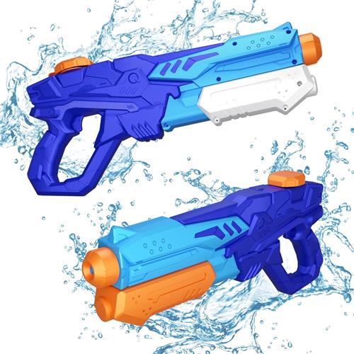 Waterpistool Kinderen - 2 Stuks - van 0-6 Jaar - Waterpistooltjes Klein - Watergeweer - Waterblaster - Watergevecht - Buitenspeelgoed - Zomerspeelgoed - Waterspeelgoed - 600 ml - Neon - van Imperatoris