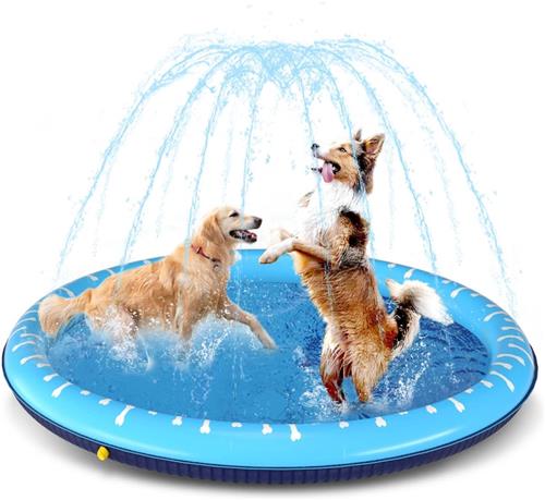 Splash Pad - Waterspeelmat baby - Watermat - Speelkleed - Opblaasbaar - 100 cm - Waterspeelgoed baby - Waterspeelgoed voor in een zwembad - van Imperatoris