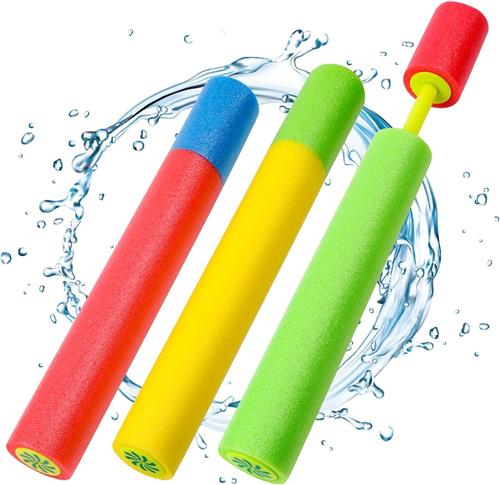 Waterpistolen voor kinderen - Set Van 3 - Kleine waterpistolen - Schuimwaterpistolen - Waterblaster - Watergevecht - Buitenspeelgoed - Zomerspeelgoed - Waterspeelgoed - 35 cm - kleurrijk- van Imperatoris