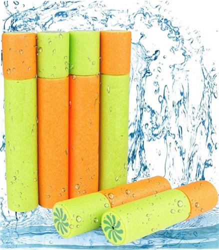 Waterpistool Kinderen - 6 Stuks - van 0-3 Jaar - Waterpistooltjes - Watergeweer - Waterblaster - Watergevecht - Buitenspeelgoed - Zomerspeelgoed - Waterspeelgoed - Oranje/Groen - van Imperatoris