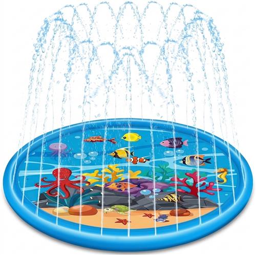 Splash Pad - Waterspeelmat baby - Watermat - Speelkleed - Opblaasbaar - 170 cm - 3 Jaar en Ouder - Waterspeelgoed baby - Waterspeelgoed voor in een zwembad - van Imperatoris