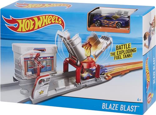 Hot Wheels Blaze Blast Racebaan - Hot wheels Autootjes Baan  Auto  City  Cadeauset  Autos Set  Hotwheels Race Baan - Garage Action - Track Builder Set  Autos Stuntset  Speelgoed Jongens Meisjes Kinderen Speelset Autoset  Speelgoedset