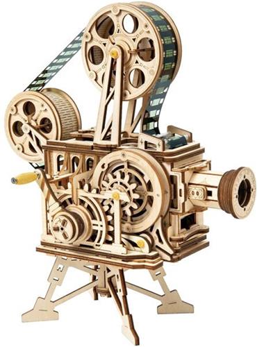 Bouwpakket Volwassenen - Vintage Filmprojector - 183 Onderdelen - Luxe Modelbouw - Montage Speelgoed - DIY Puzzel - Charlie Chaplin