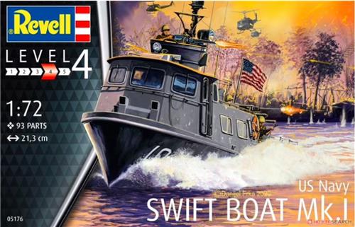 1:72 Revell 05176 US Navy SWIFT BOAT Mk.I Plastic Modelbouwpakket