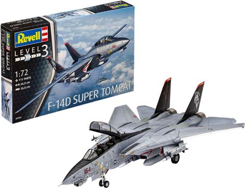 1:72 Revell 03960 F-14D Super Tomcat Plastic Modelbouwpakket
