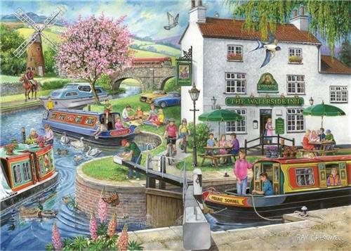 House of Puzzles No.6 - By The Canal - 1000 Piece Jigsaw Puzzle
