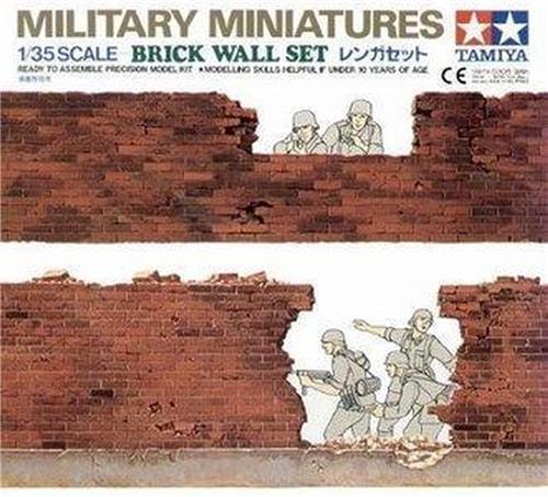 1:35 Tamiya 35028 Diorama-Set Brick Wall Plastic Modelbouwpakket