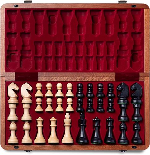 Solacis Magnetisch schaakspel - Magnetisch schaakbord - Reis schaakspel - Schaken - Schaakspel - Must have!