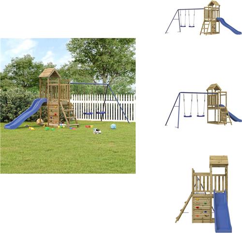 vidaXL Speelhuis - Speelhuizen - Buitenspeelsets - Speelset - Speelhuis geïmpregneerd grenenhout