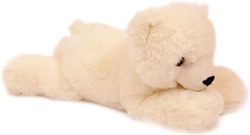 Eco Knuffel IJsbeer liggend 23 cm
