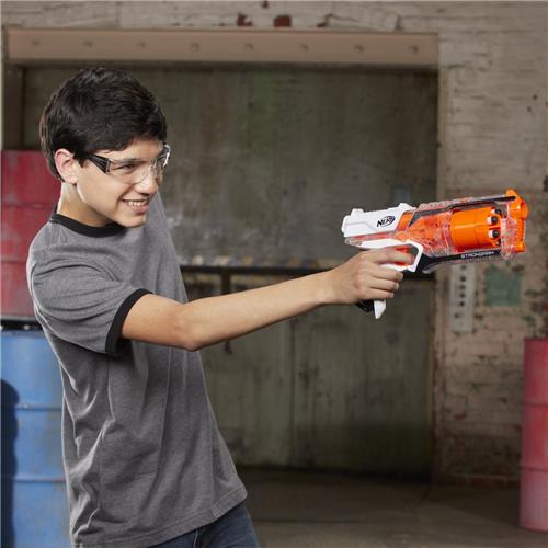 NERF N-Strike Elite Strongarm - Transparant/Wit