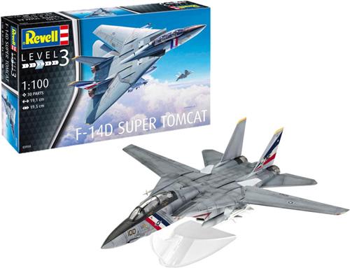 1:100 Revell 03950 F-14D Super Tomcat Plastic Modelbouwpakket