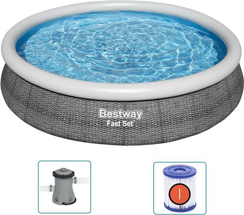 Bestway - Zwembadset - rond - 366x76 - cm