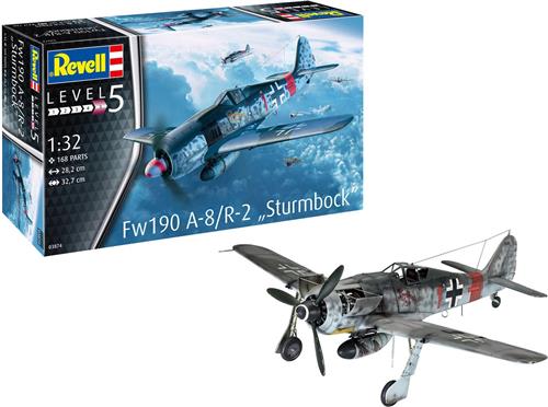 1:32 Revell 03874 Fw190 A-8/R-2 - Sturmbock Plastic Modelbouwpakket