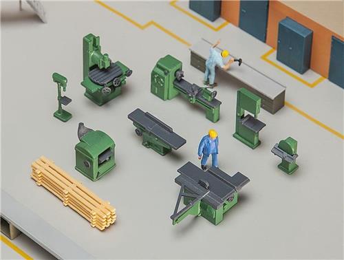 Faller - Werkplaatsinrichting - modelbouwsets, hobbybouwspeelgoed voor kinderen, modelverf en accessoires